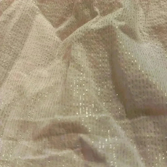 GAP - Pink one piece sleeveless dress with silver stripe design. Sz 6-12 months - Picture 3 of 5